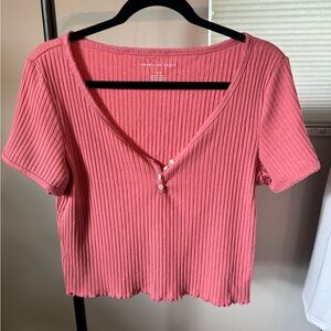 American Eagle Henley Tee